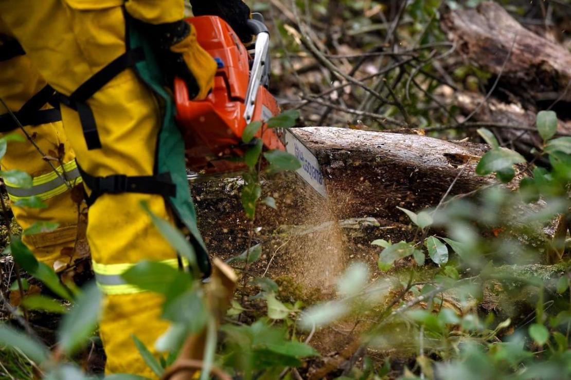 Husqvarna chainsaw support frontlines of storms and fires